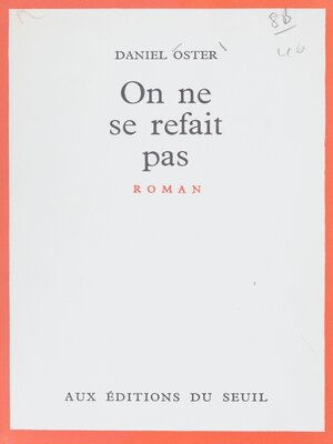 cover image of On ne se refait pas